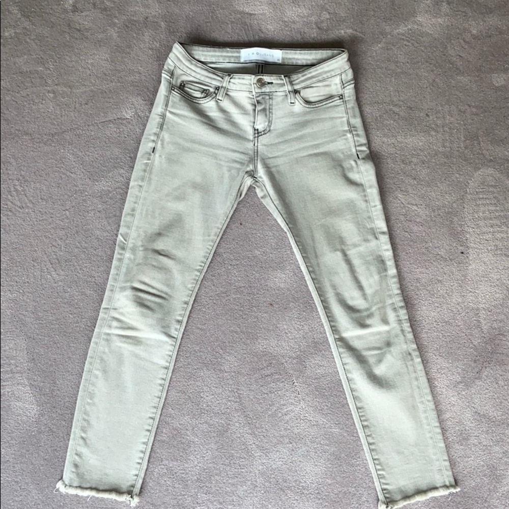 IRO grey cropped denim light wash jeans pants 25